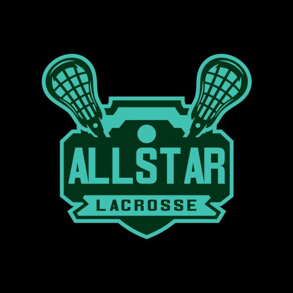 All stars Lacrosse Logo Template Thumbnail